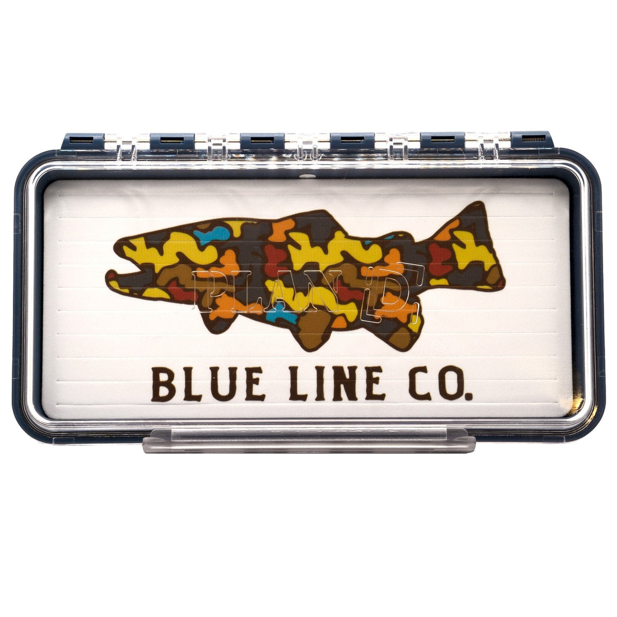 BLC Camo Brown Trout Logo Plan D Fly Box Pack Size by BlueLineCo.