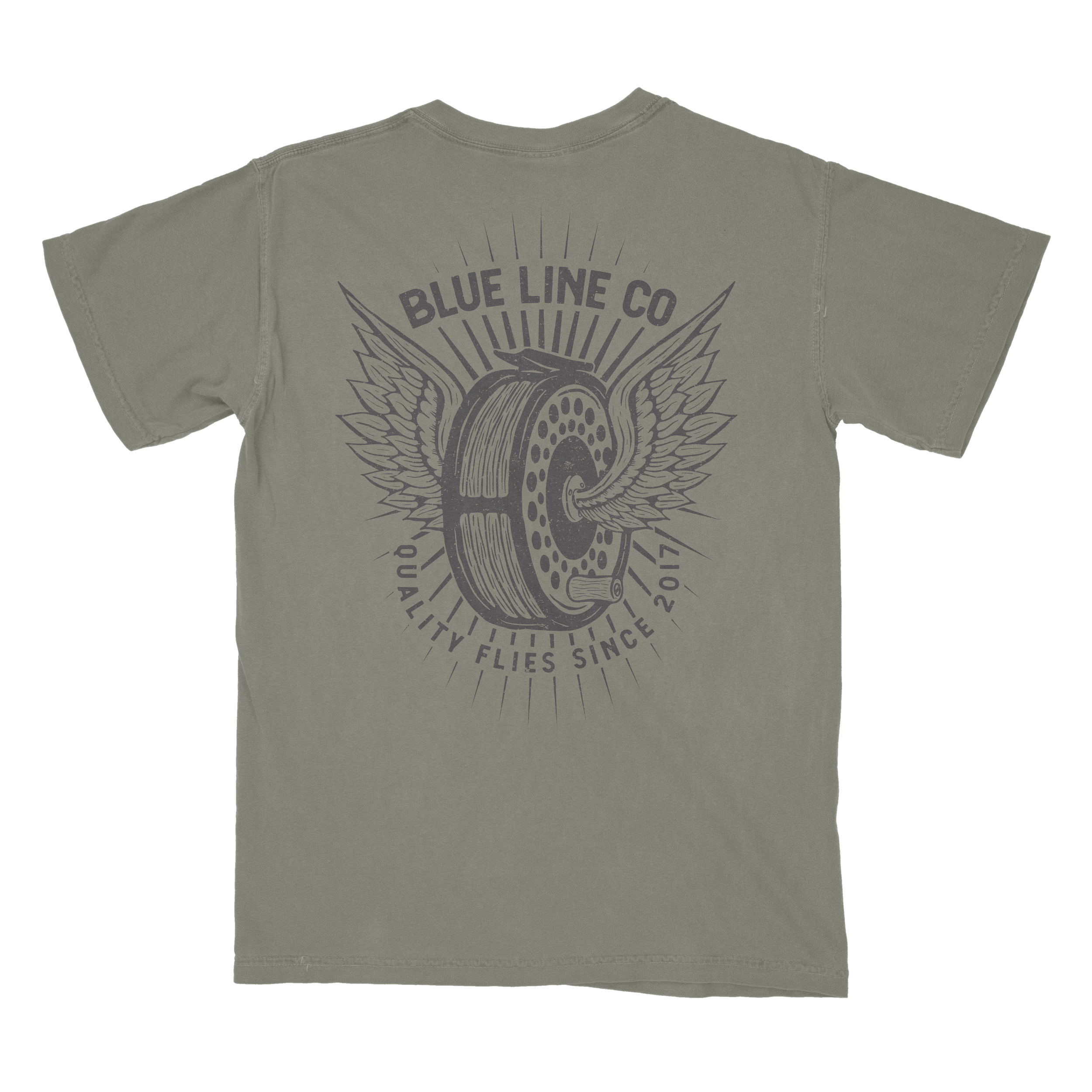 Fly Reel T-Shirt by BlueLineCo.