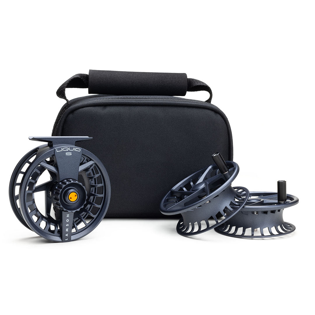 Liquid S 3-Pack Fly Fishing Reel & Spools by LAMSON