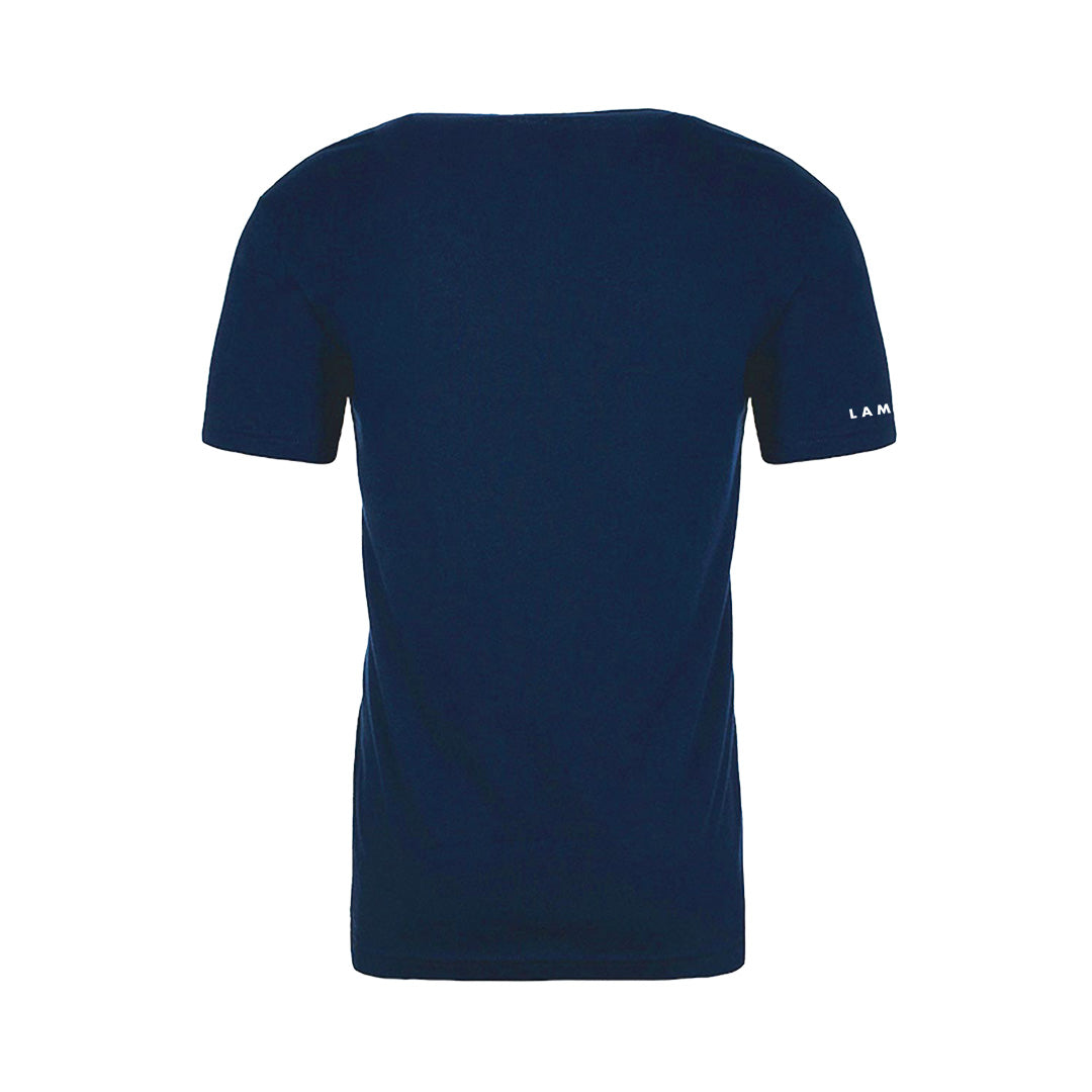 Diamond Logo T-Shirt - Heathered Navy by LAMSON