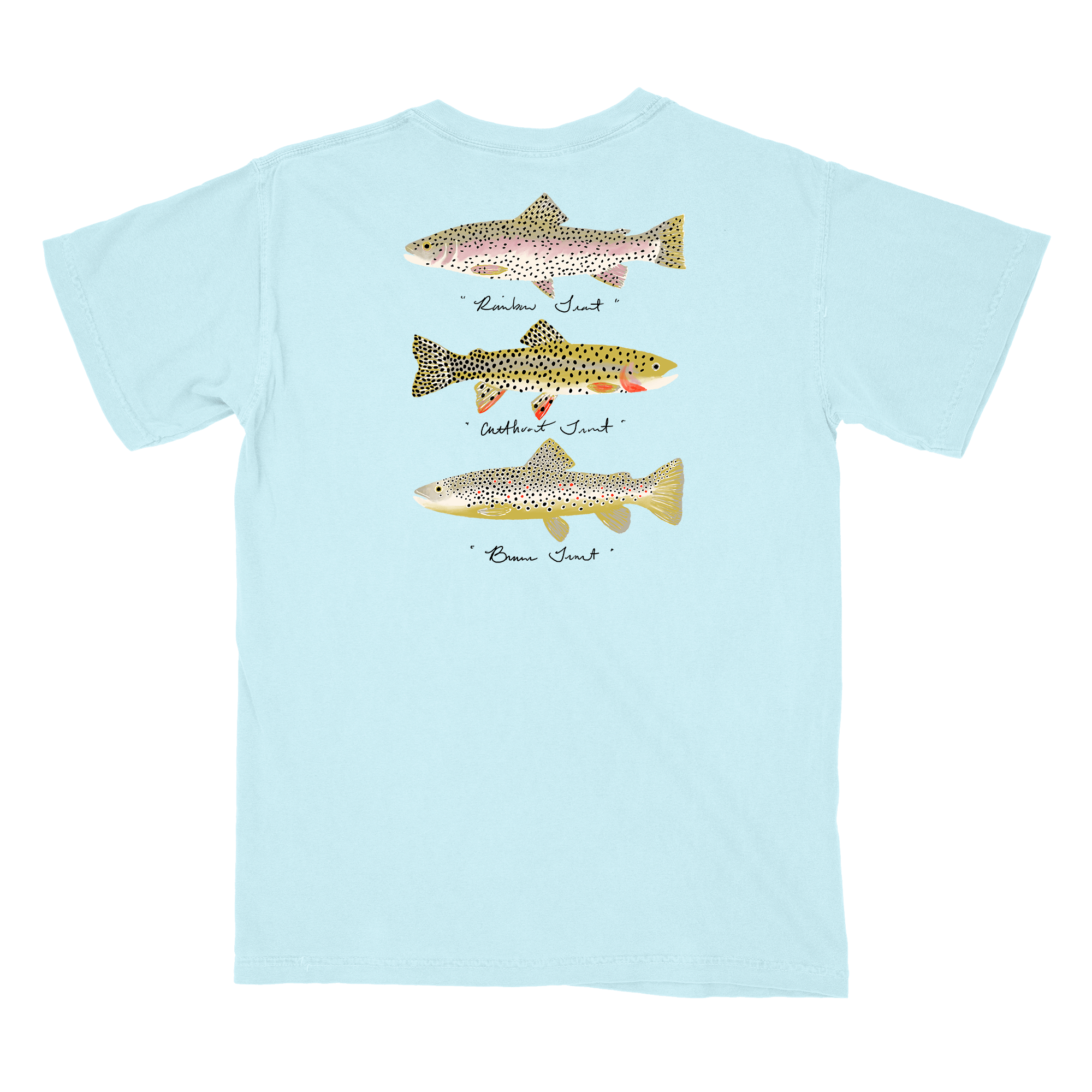 MB Meeks Block Prints Trout Shirt by BlueLineCo.