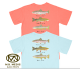 MB Meeks Block Prints Trout Shirt by BlueLineCo.