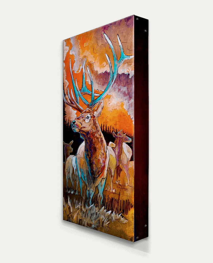 Ed Anderson BHA Elk Metal Box Art