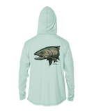 Rainbow Trout Hooded UPF 50+ Sun Shirt